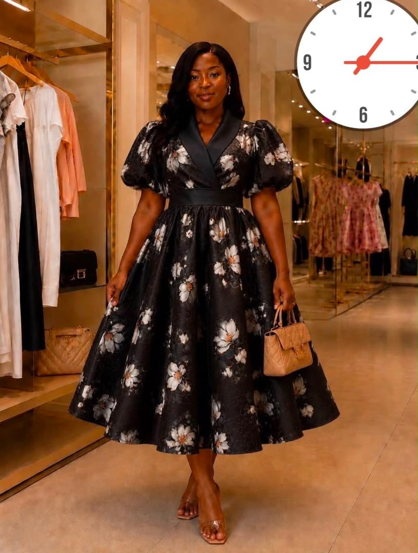 Robe midi patineuse marbrée